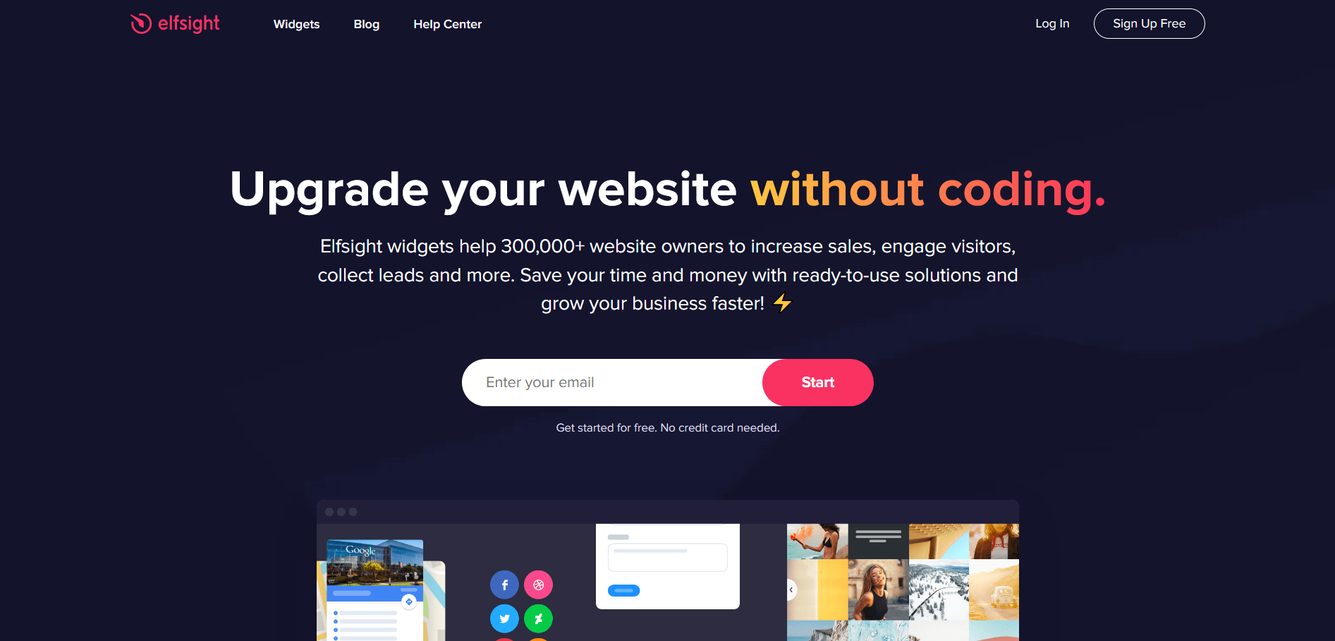 Elfsight Landing Page